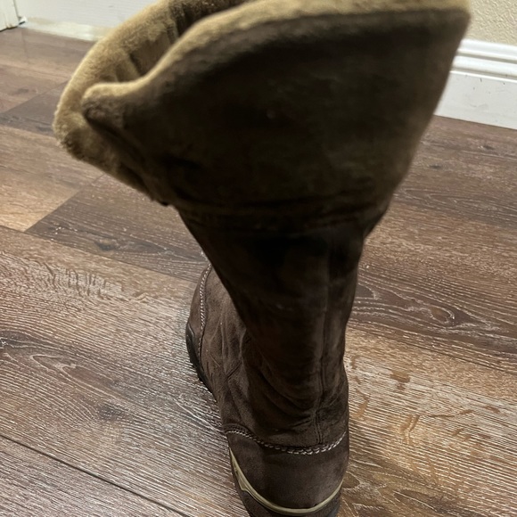 LEFT shoe only Adidas suede boots amputee / replacement / size 9 brown - Picture 6 of 9